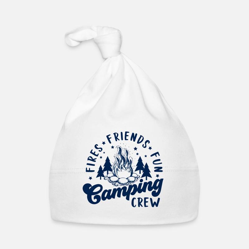 Fires Friends Fun Camping Crew Organic Baby Cap