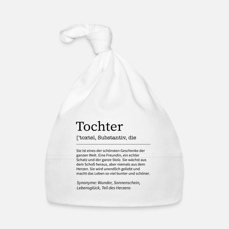 Lustige Tochter Definition Töchter Spruch Geschenk Baby Bio-Mütze