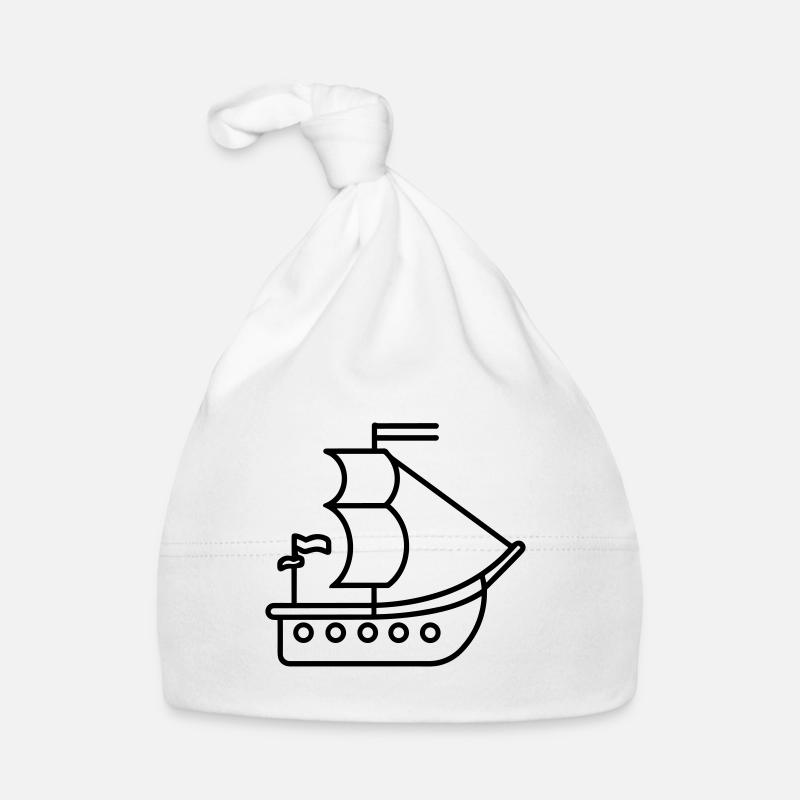 Pirate ship Organic Baby Cap