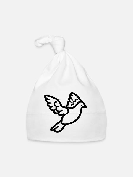 Dove - Organic Baby Cap - white - Front