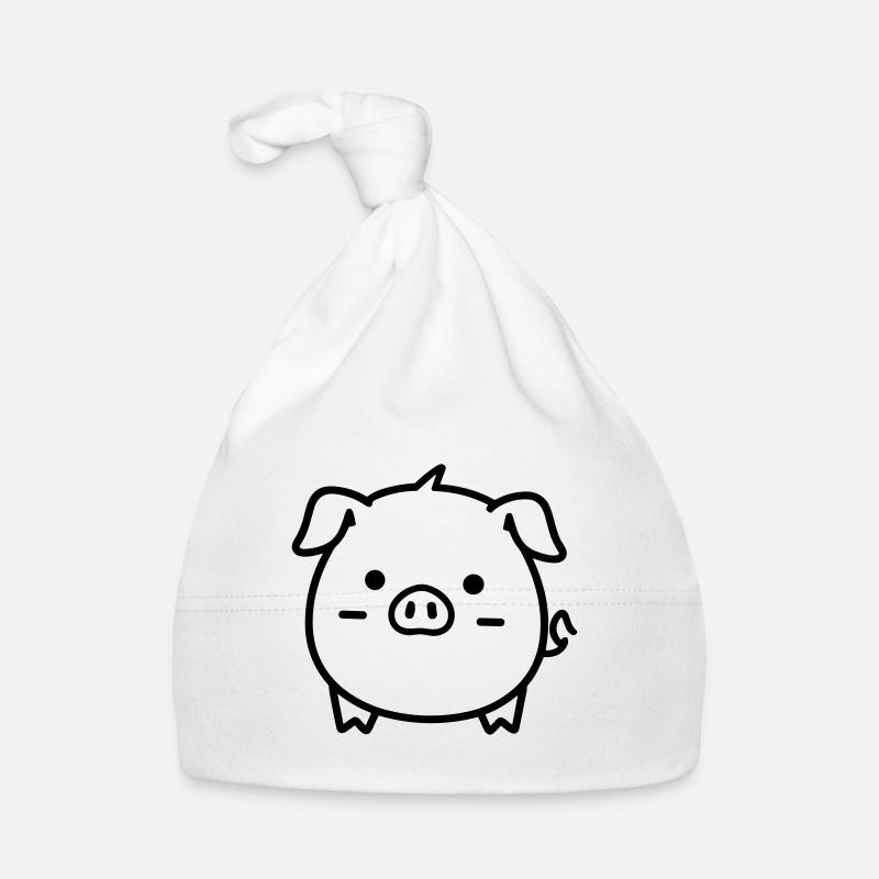 maiale Cappellino ecologico per neonato