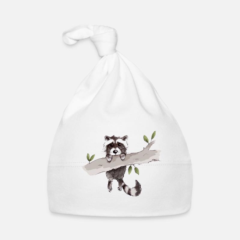 Waschbär Baby Bio-Mütze