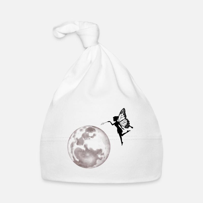 Fairy fairies elf flying moonlight magic mythical creatures Organic Baby Cap