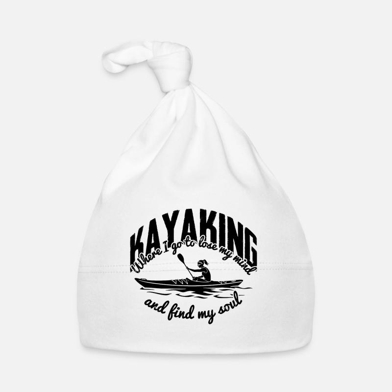 Kayak funny saying Kayaker boating Organic Baby Cap