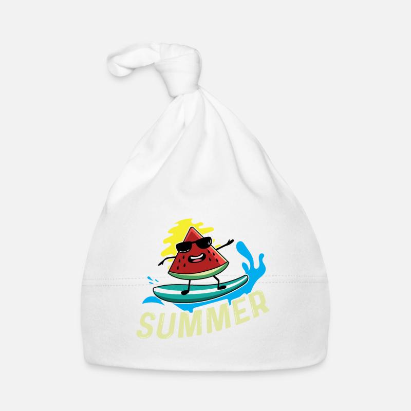 Surfer -Watermelon Surfer or Swimmer Geschen Organic Baby Cap