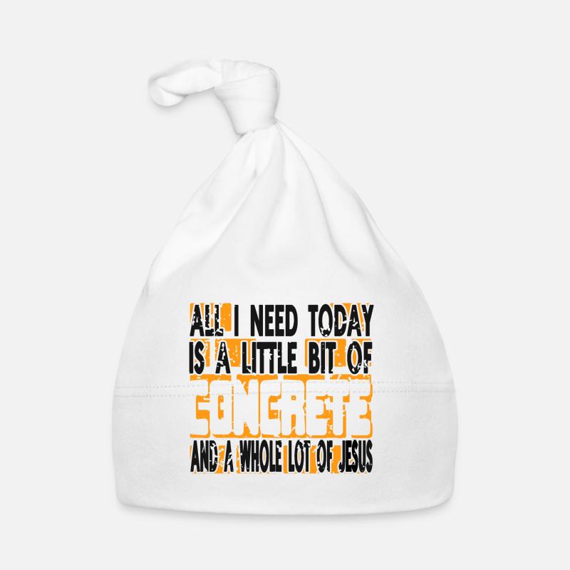 Concrete construction design for construction workers and construction site Organic Baby Cap