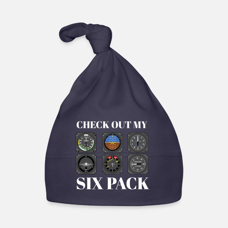 Funny Pilot Six Pack Aviation Flight Simulation Organic Baby Cap