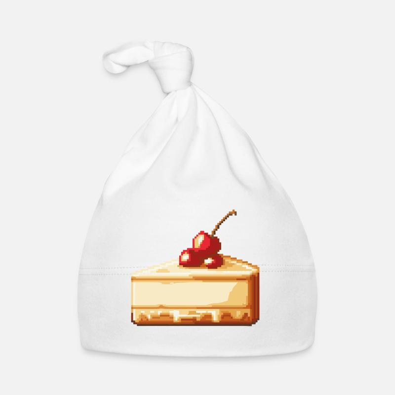 Käsekuchen Pixel Baby Bio-Mütze