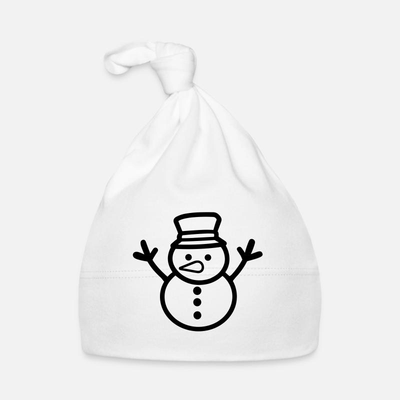 Schneemann Baby Bio-Mütze