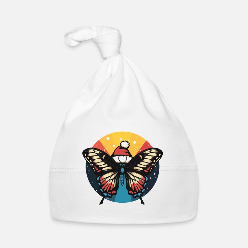 Papillon Noël Animal Bonnet bio Bébé