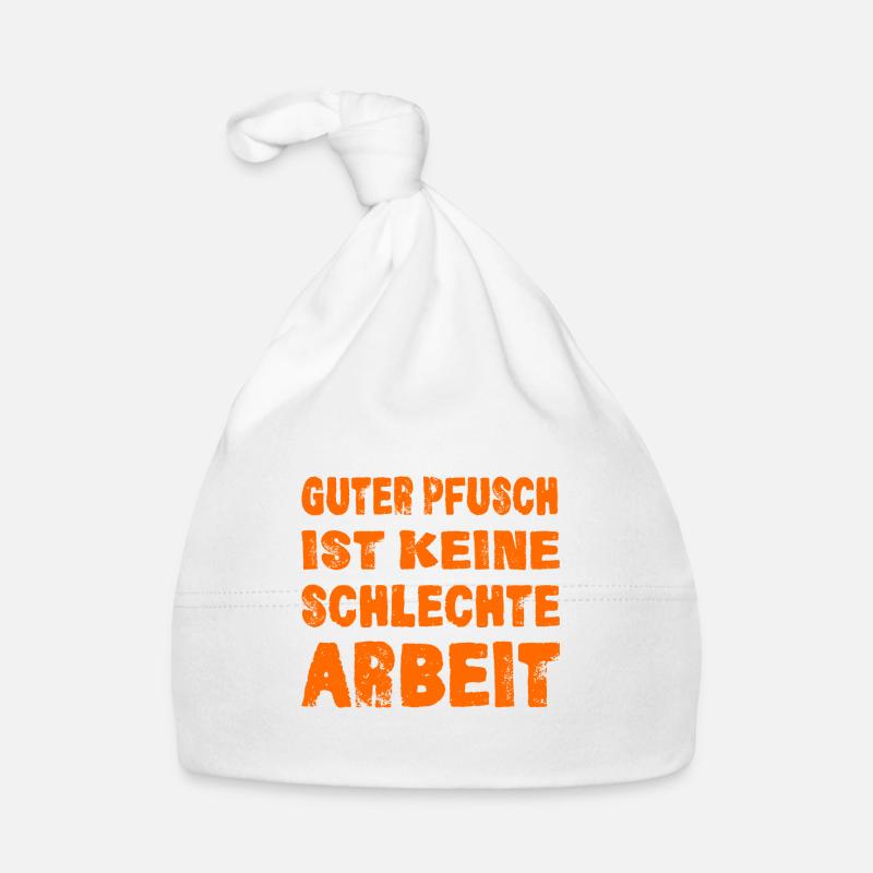 HANDWERKER, HANDWERKERSPRÜCHE Baby Bio-Mütze