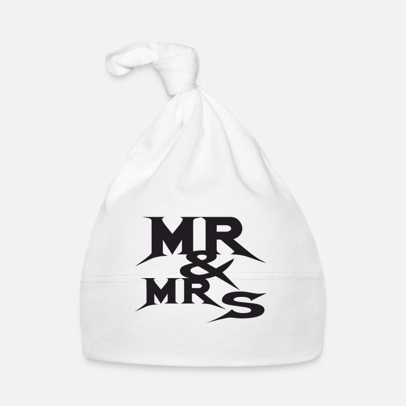 Mr and Mrs Organic Baby Cap