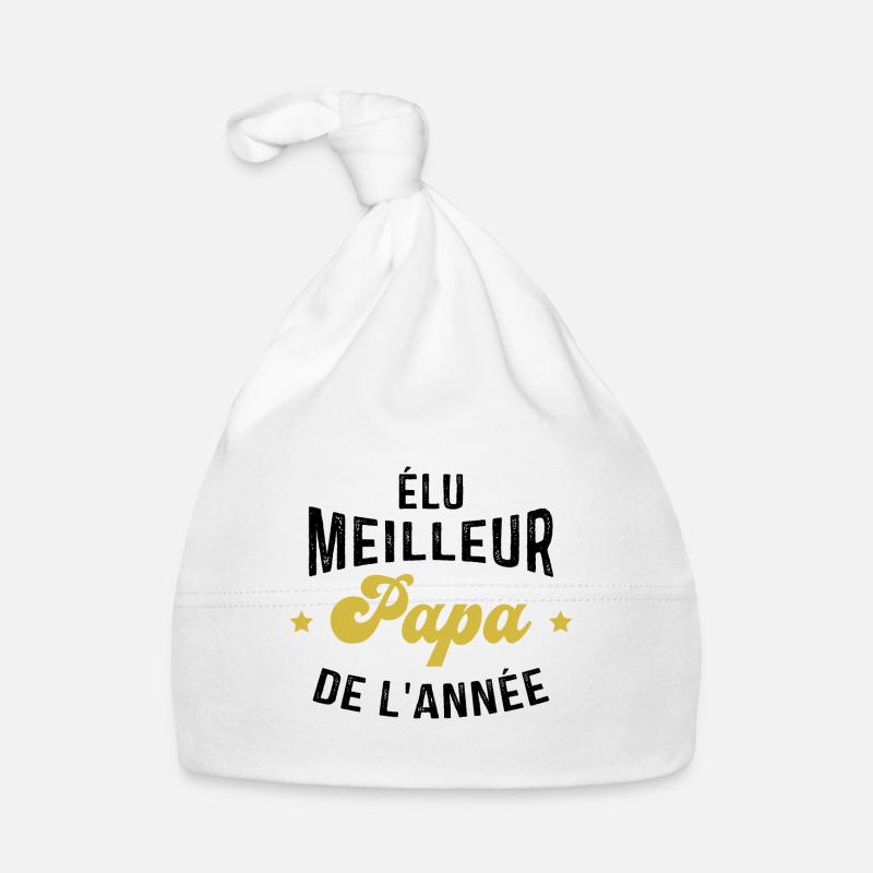 élu meilleur Papa de l'année Bonnet bio Bébé