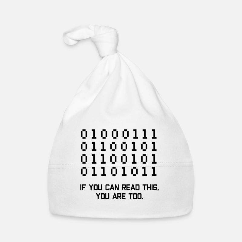 If You Can Read This Coder Programmer Comupter Dev Baby Bio-Mütze