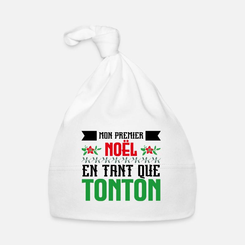 Le premier Noël en tant que tonton Bonnet bio Bébé