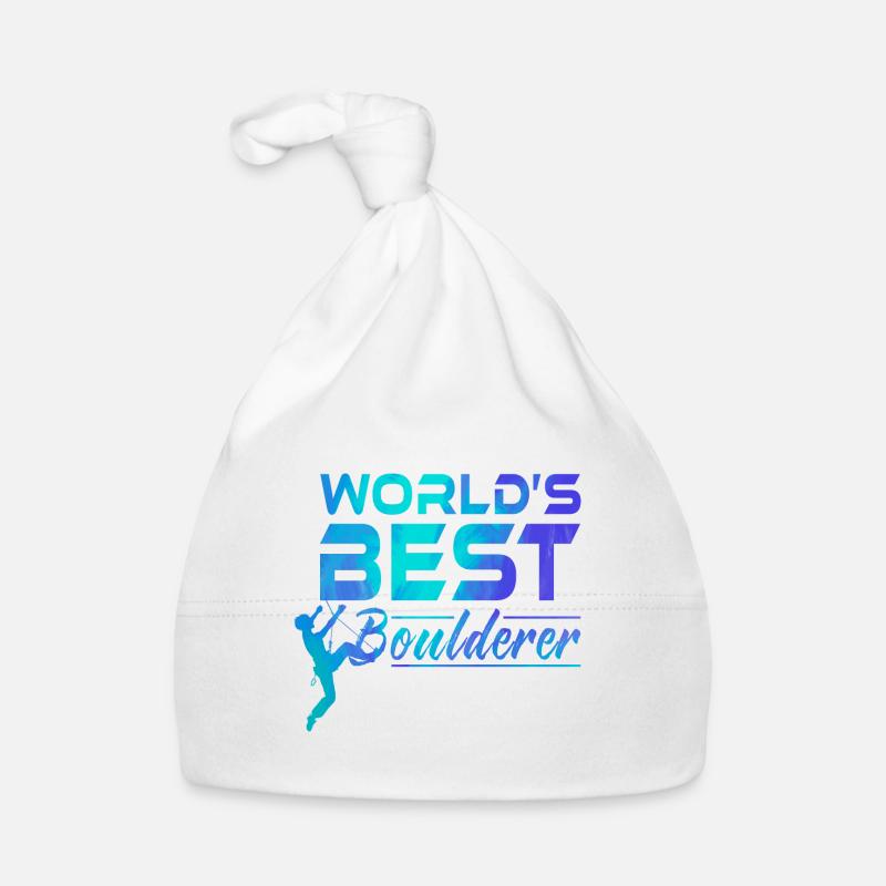World's Best Boulderer Bouldering Mountain Climber Baby Bio-Mütze