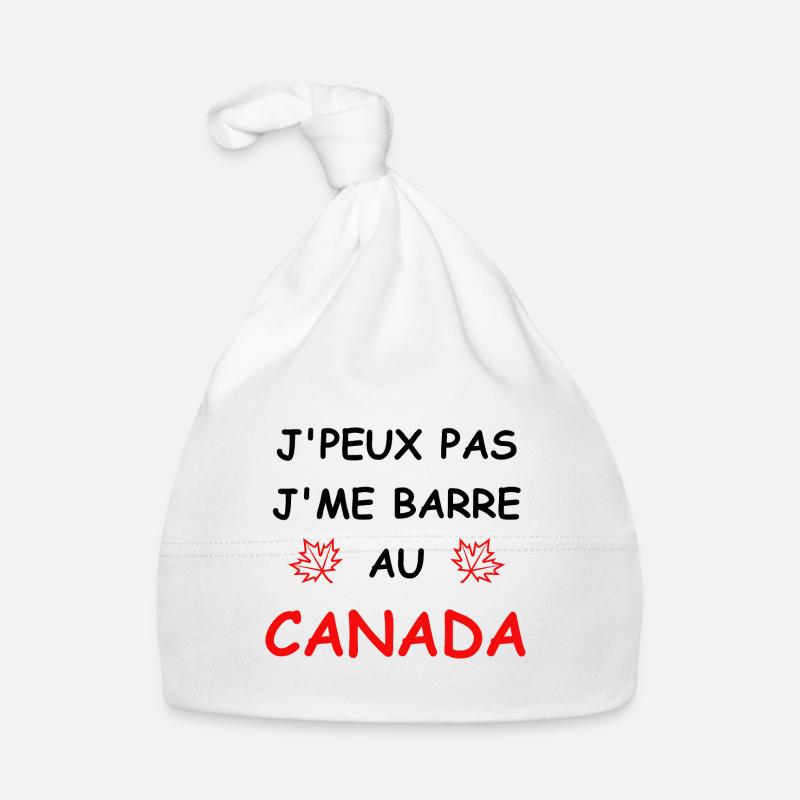 J'peux pas j'me barre au canada Bonnet bio Bébé