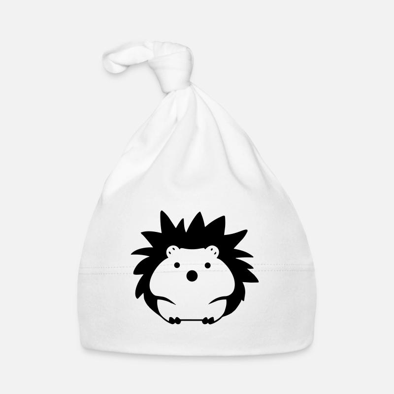 Igel - Baby Bio-Mütze - Weiß