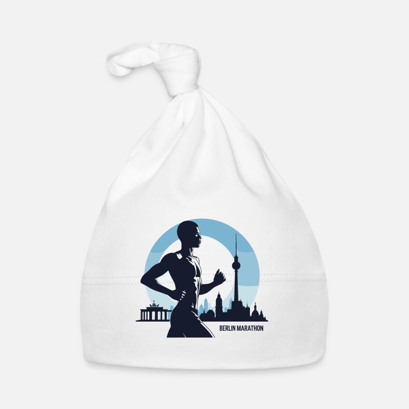 Berlin Marathon Runner Running Shirt Organic Baby Cap