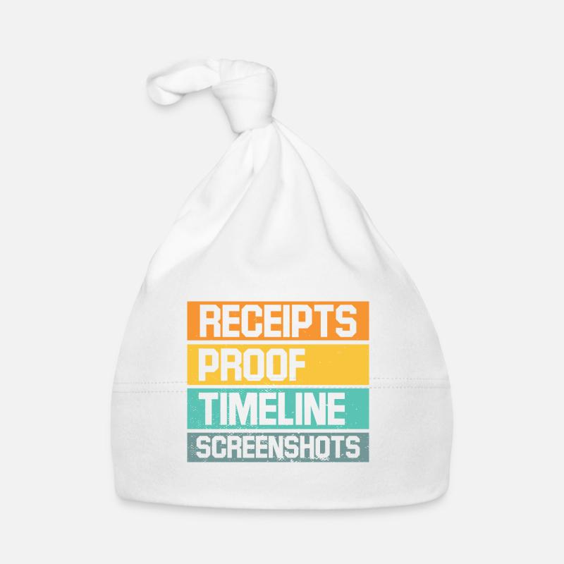 Receipts Timeline Screenshot Witty Retorts Snappy Organic Baby Cap