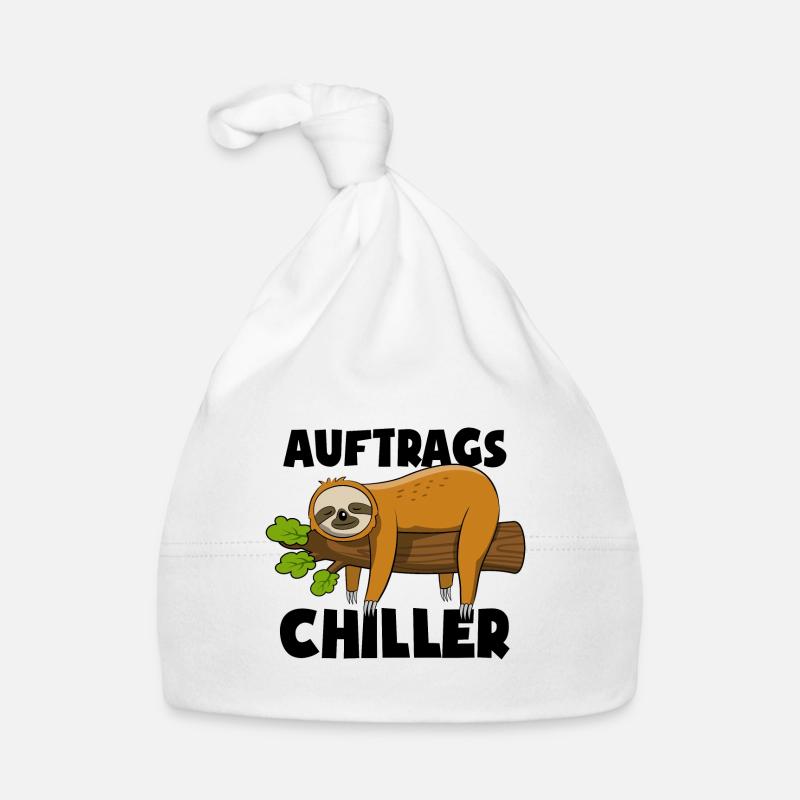 Faultier - Auftrags Chiller - Faulenzen Geschenk Baby Bio-Mütze