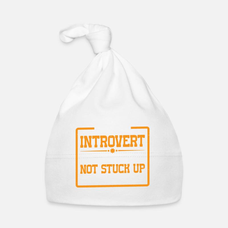 Je suis introverti, pas timide, pas antisocial 3 Bonnet bio Bébé