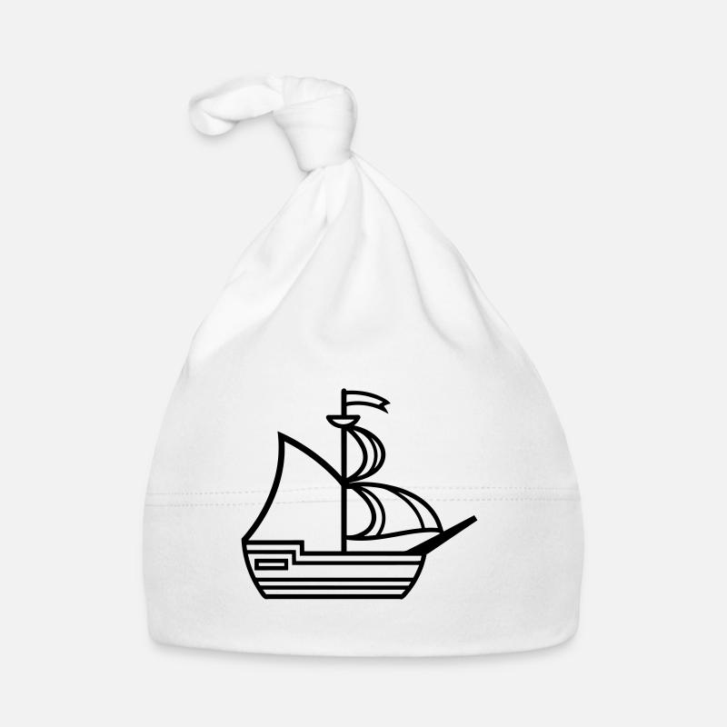 Pirate ship Organic Baby Cap