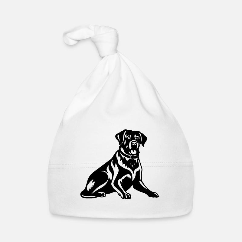 Rottweiler Dog Organic Baby Cap