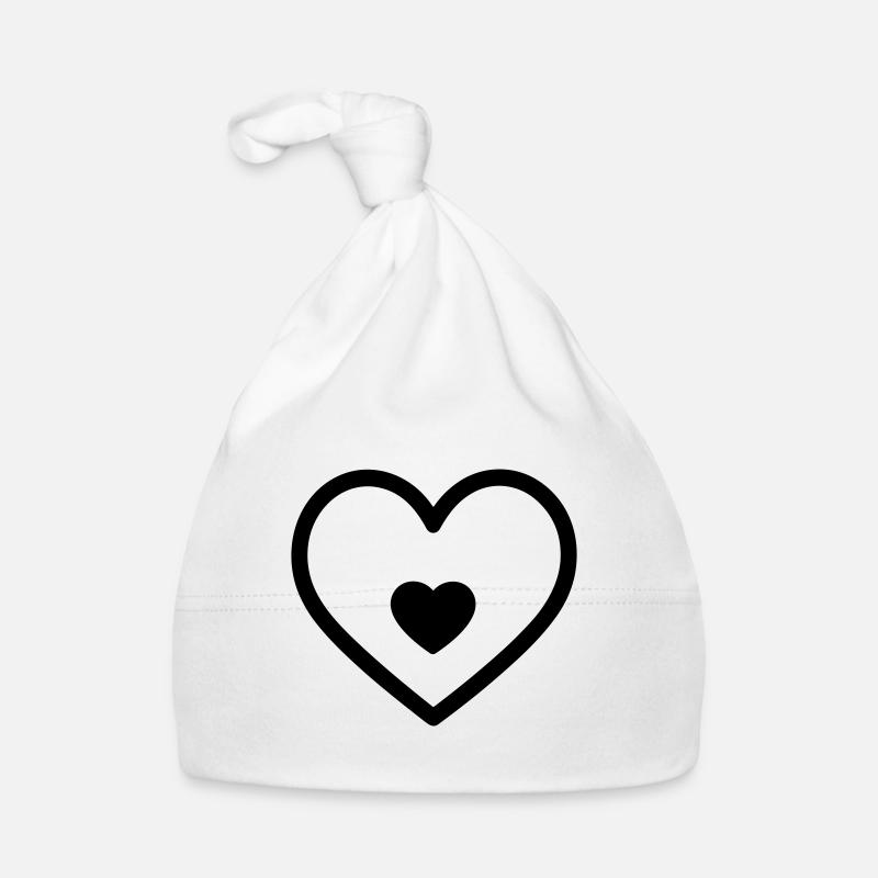 Herz Baby Bio-Mütze
