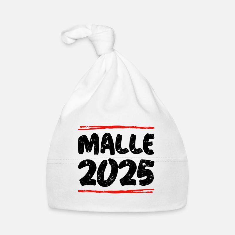Malle 2025 Spruch Baby Bio-Mütze