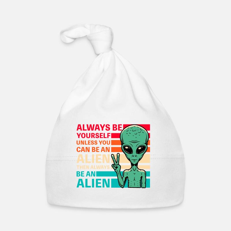 Alien Funny Saying Organic Baby Cap