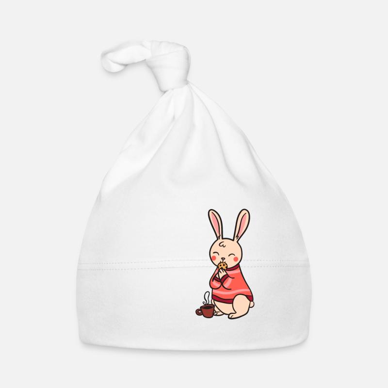 Cookies et lapin de café Bonnet bio Bébé