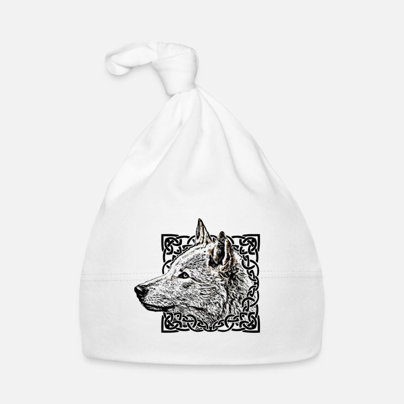 Loup gris Bonnet bio Bébé