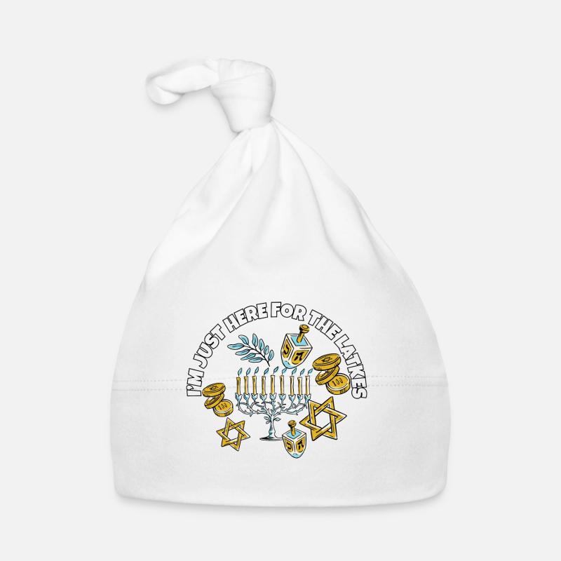 Je suis juste là pour les latkes de Hanoukka, les juifs Bonnet bio Bébé