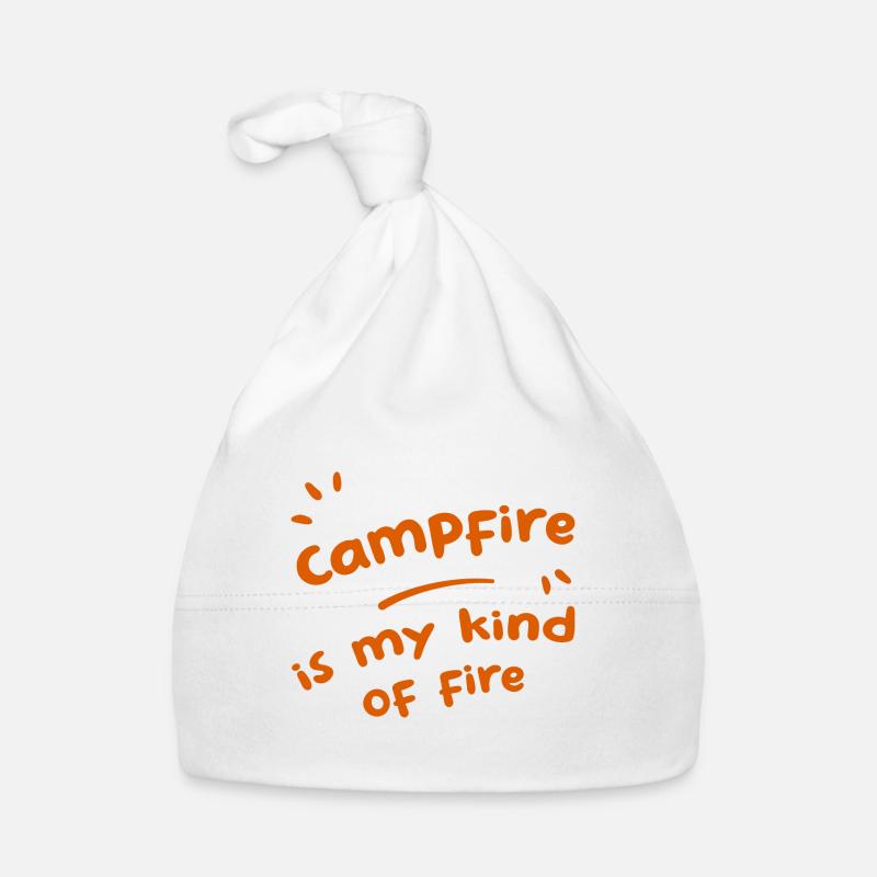 Le feu de camp est mon genre de feu Bonnet bio Bébé