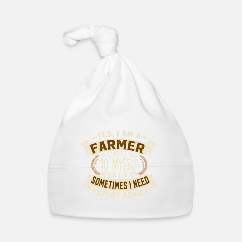 Farmer Expert Advice Humorous Quote Baby Bio-Mütze