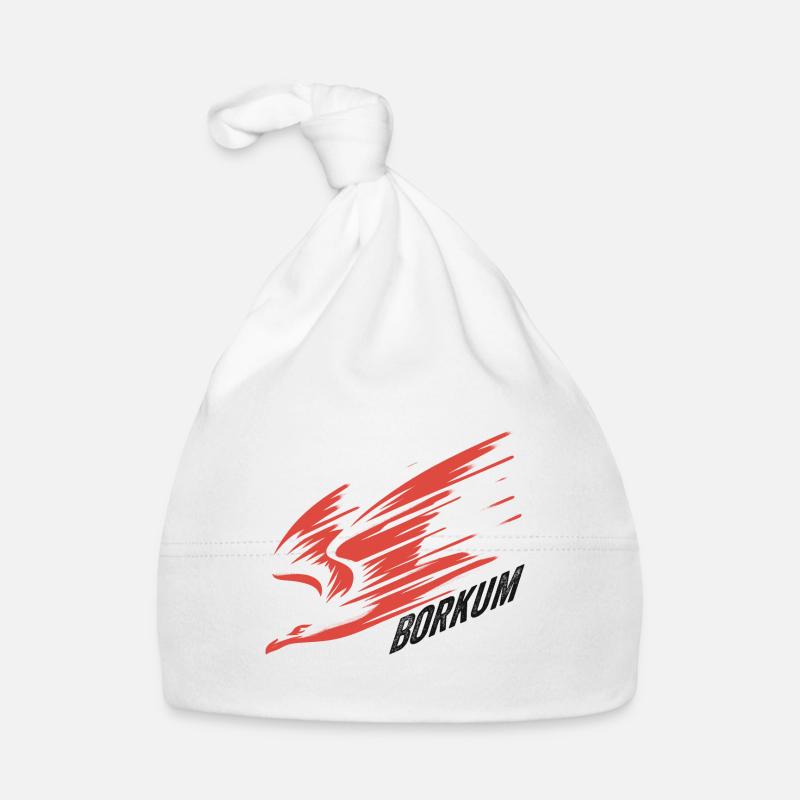 T-shirt de vacances Borkum Dive Low Flyer Seagull Bonnet bio Bébé
