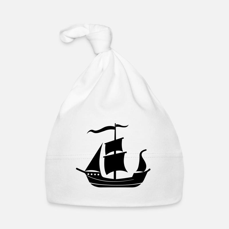 pirate ship Organic Baby Cap