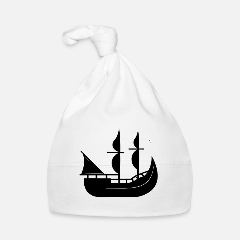 Pirate ship Organic Baby Cap