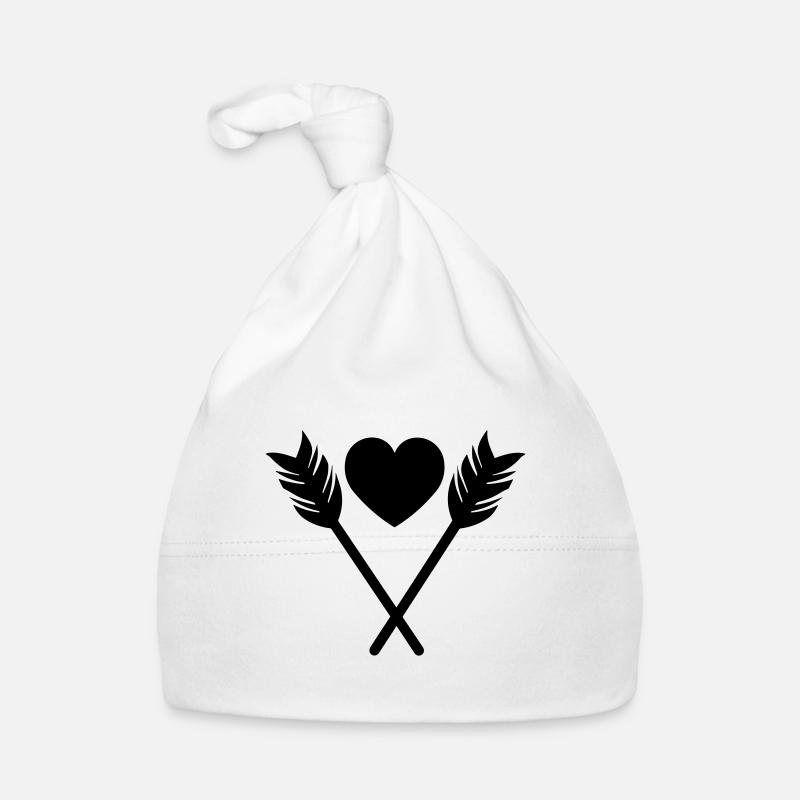 Herz-Pfeil Baby Bio-Mütze