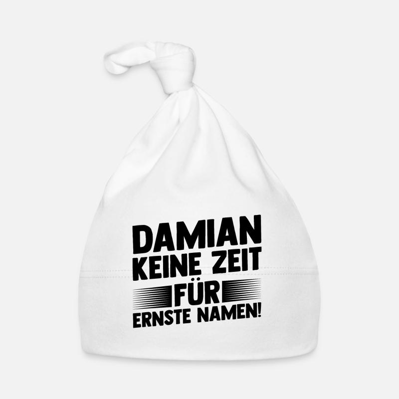 First name Damian Organic Baby Cap