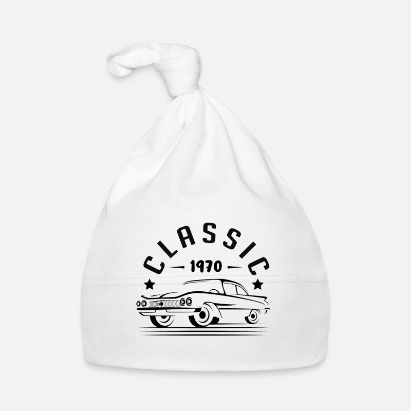 Klassisch 1970. Baby Bio-Mütze