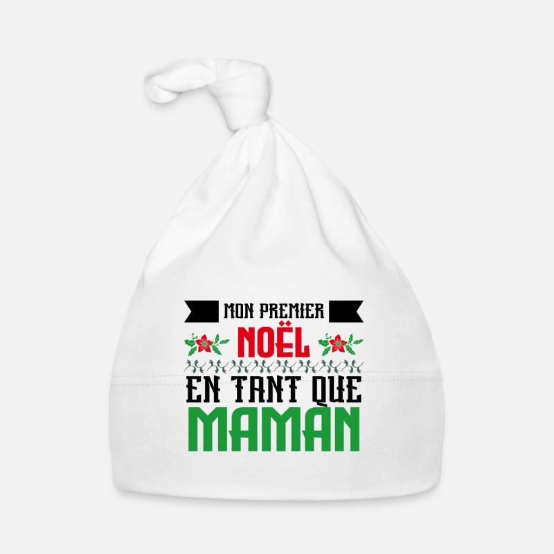 mon premier noël en tant que maman Bonnet bio Bébé