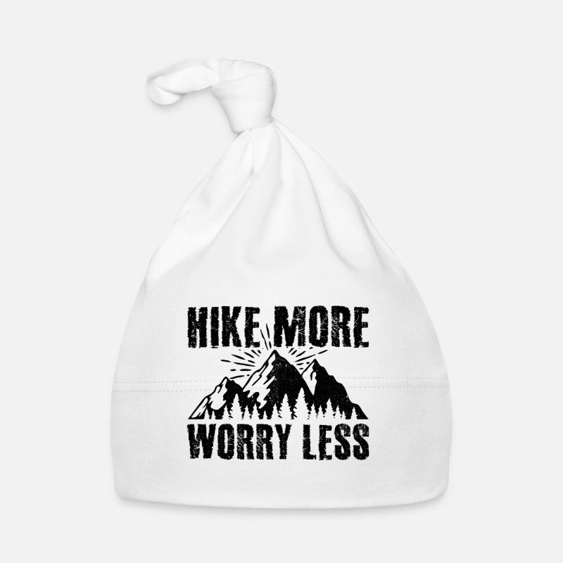 Hike More Worry Less Hiking Trekking Hiker Nature Baby Bio-Mütze