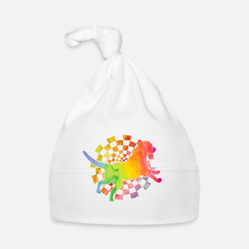 Labrador Rétro - Bonnet bio Bébé - blanc