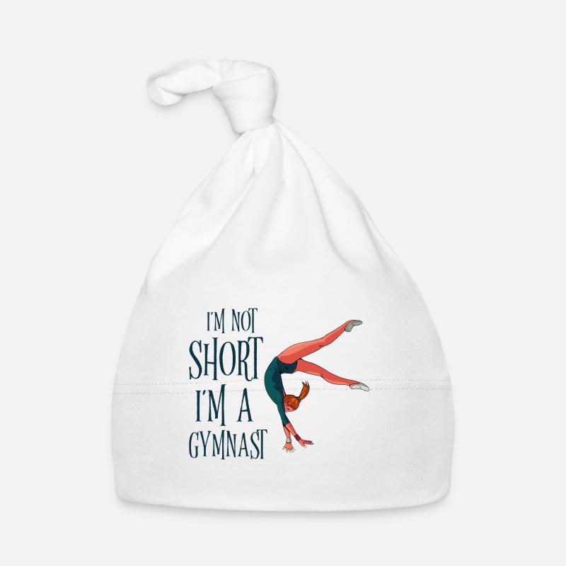 I'm Not Short, I'm A Gymnast 2 Organic Baby Cap