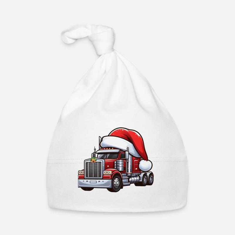 Sattelschlepper Weihnachtsmann Baby Bio-Mütze