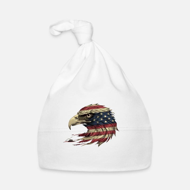 Drapeau américain Freedom Eagle USA Pride 2 Bonnet bio Bébé