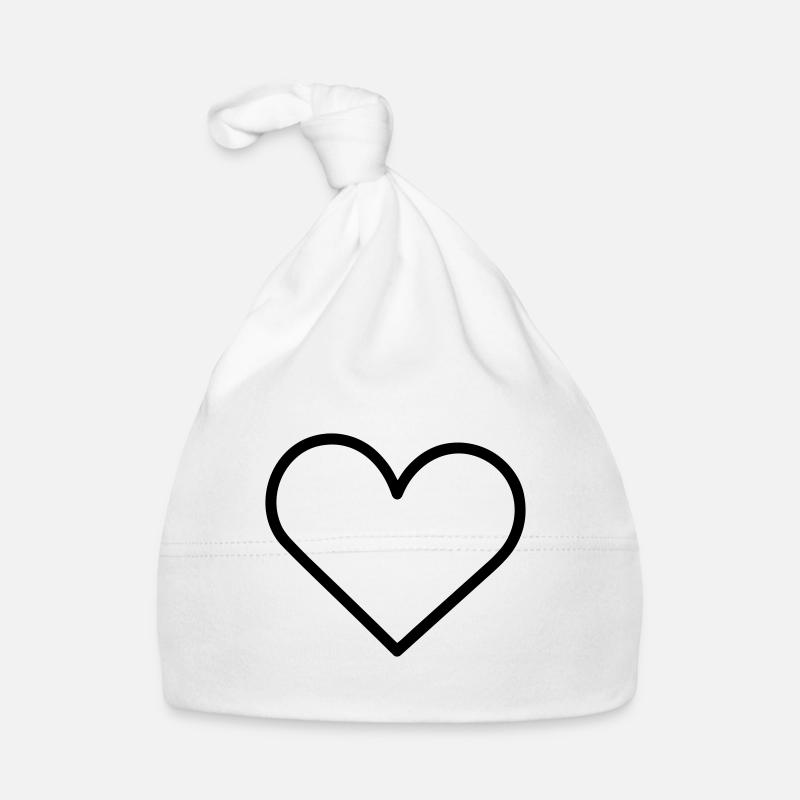 heart Organic Baby Cap