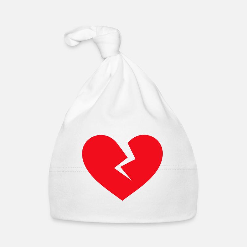 Broken Heart-Grafik Baby Bio-Mütze